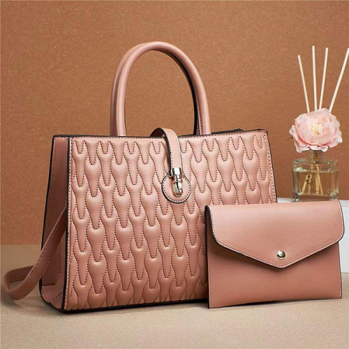 LS30-003-6 роз Комплект сумок женский (30х22х14)