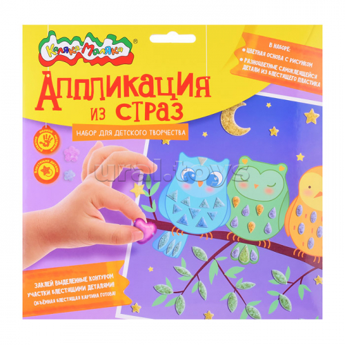 Аппликация из страз 