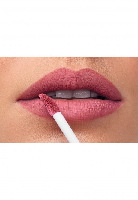 125 р. Жидкая матовая помада-мусс Soft Cream, тон «Лаконичный розовый»