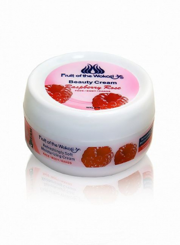 WOKALI  Крем для Лица и Тела BEAUTY CREAM Raspberry Rose увлажняющий МАЛИНА  200мл  (WKL-478)