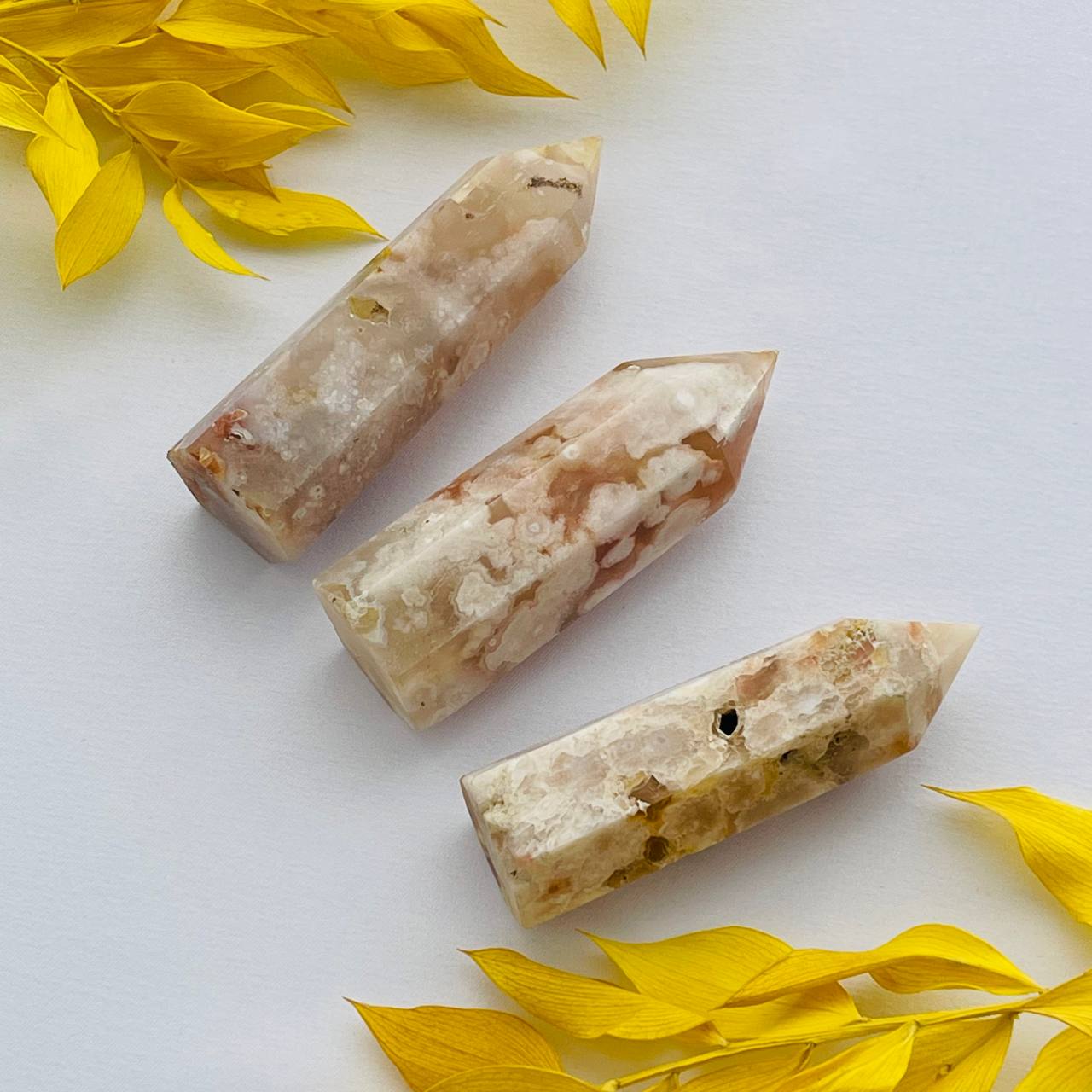 Радуга Самоцветов Кристалл из цветочного Агата