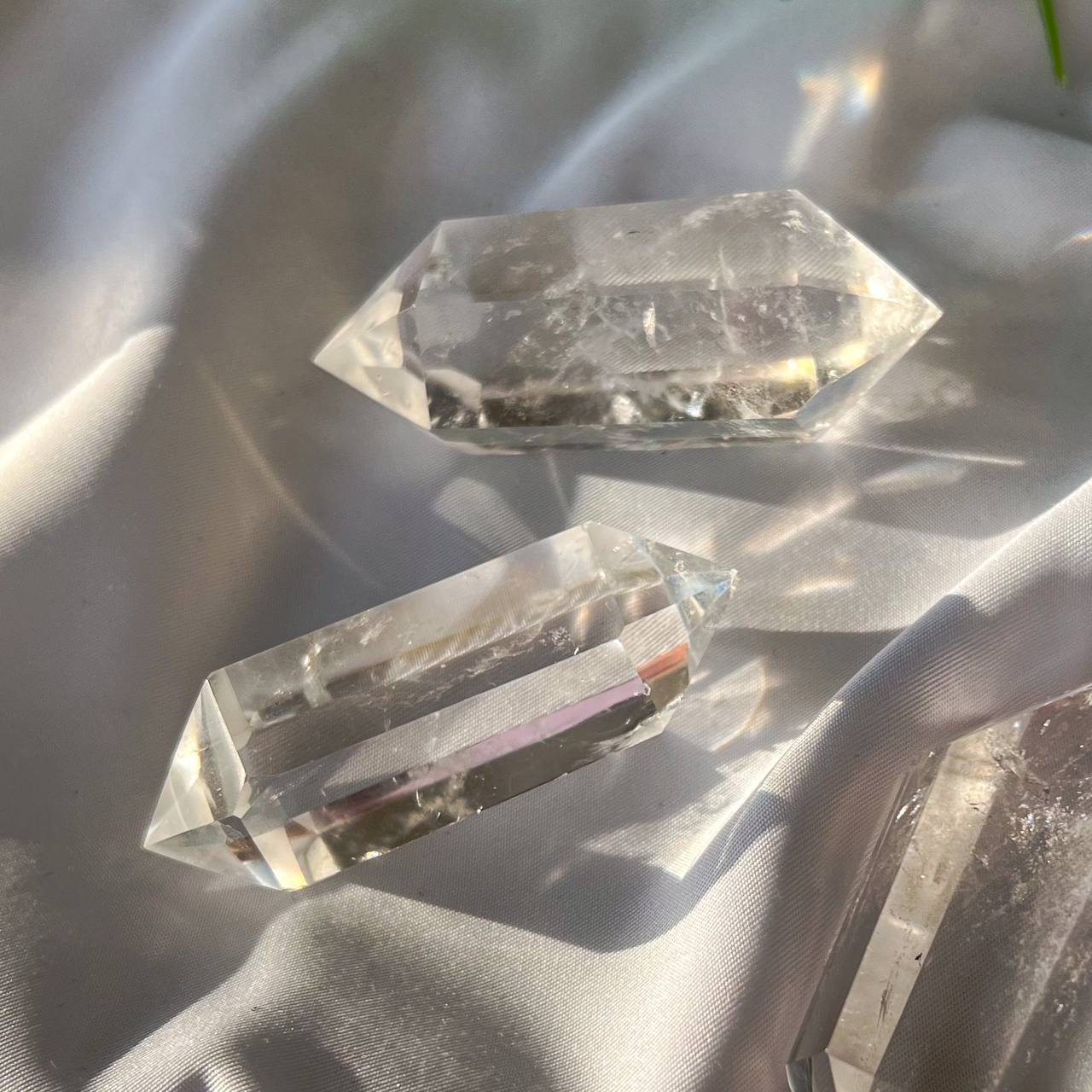 Радуга Самоцветов Кристалл двухконечный из Горного Хрусталя