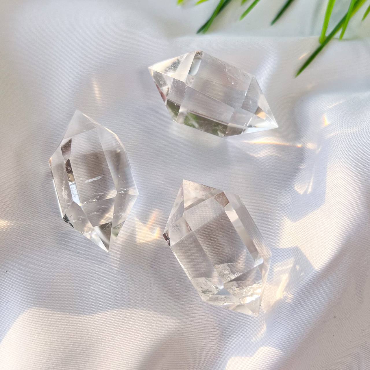 Радуга Самоцветов Кристалл двухконечный из Горного Хрусталя