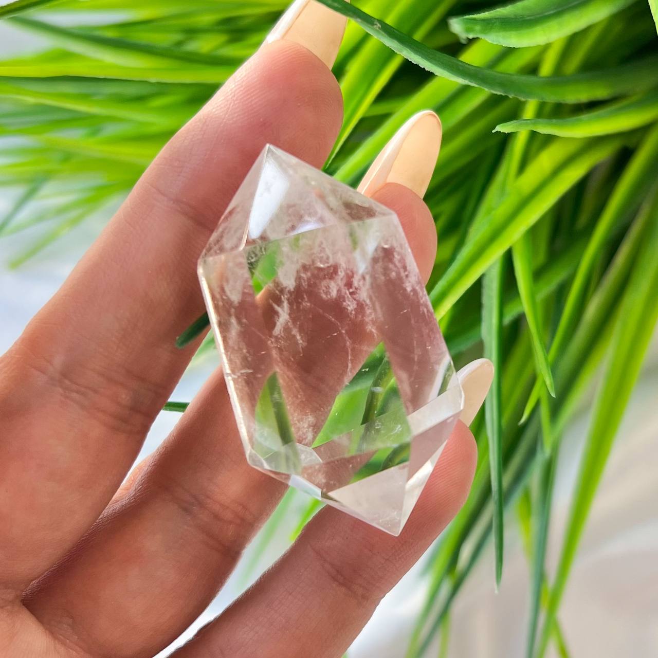 Радуга Самоцветов Кристалл двухконечный из Горного Хрусталя