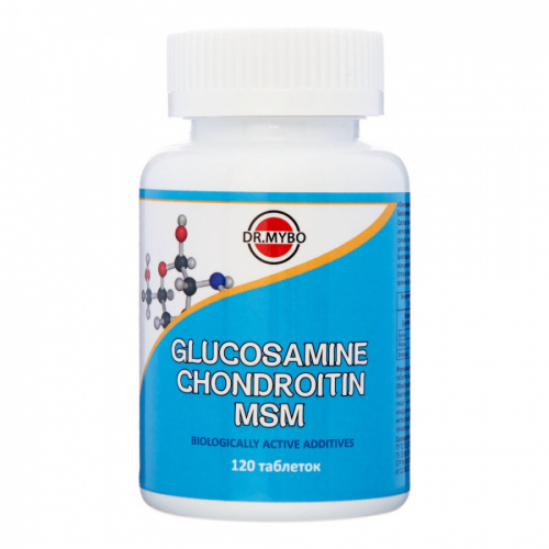 DR. MYBO Glucosamine chondroitin MSM Глюкозамин+Хондроитин+МСМ 120таб