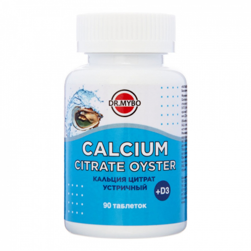 DR. MYBO Calcium citrate oyster Кальция цитрат устричный 90таб