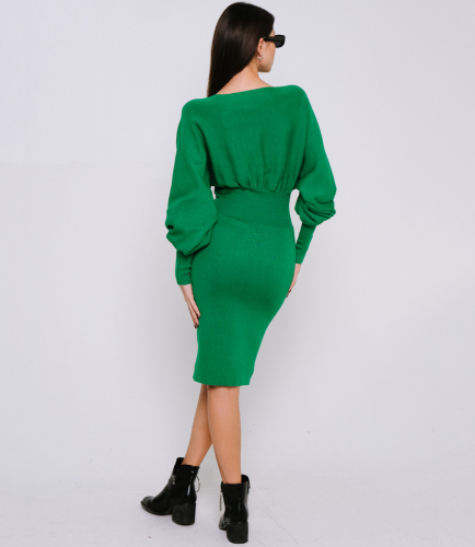 Платье #КТ2198 (1), зелёный