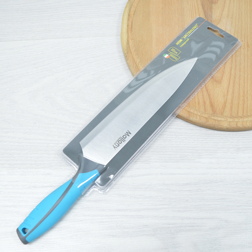 Нож поварской 20см с прорезиненной рукояткой ARCOBALENO MAL-01AR арт. 005520
