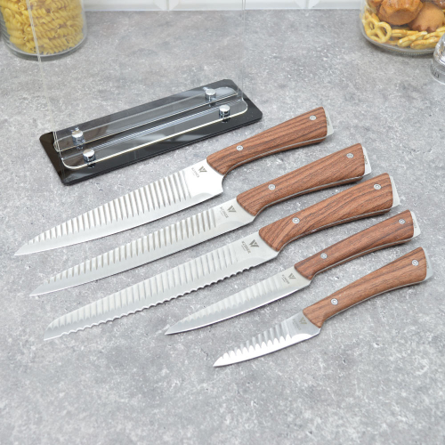Набор ножей 5 предметов на подставке WR-7362 арт. WR-7362