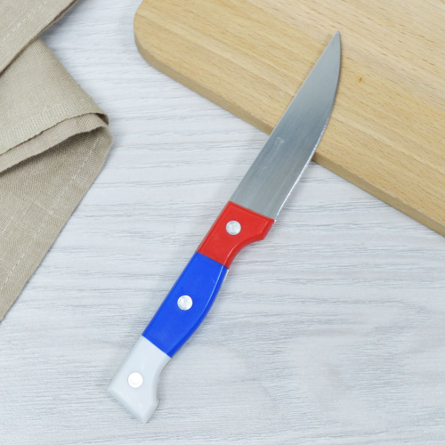 Нож кухонный триколор лезвие 9см арт. ST-21075