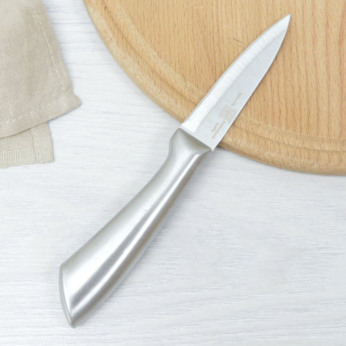 Нож кухонный цельнометаллический нерж, 19см, лезвие 9см арт. ST-20808