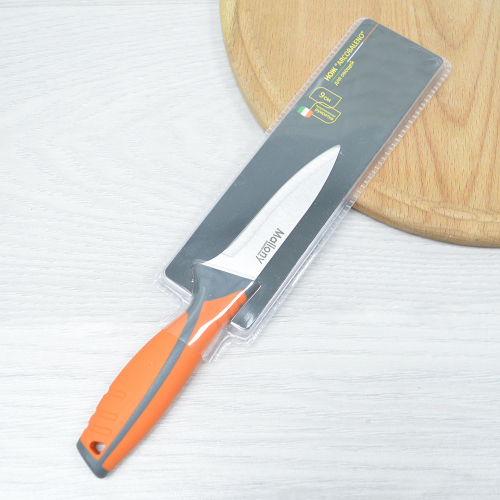 Нож для овощей 9,5см с прорезиненной рукояткой ARCOBALENO MAL-04AR арт. 005523