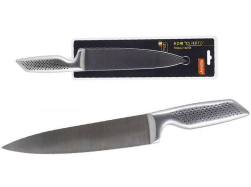 Нож поварской цельнометаллический длина лезвия 20см, толщина 2,5мм ESPERTO Mallony арт. 920213