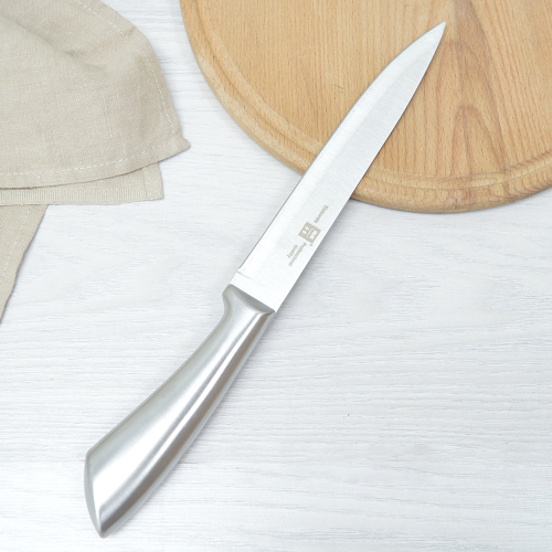 Нож кухонный цельнометаллический нерж, 32см, лезвие 20см 36585 арт. ST-20810