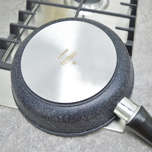 Сковорода 24см литая со съемной ручкой, индукция Гранит, Нева металл посуда арт.L18024i