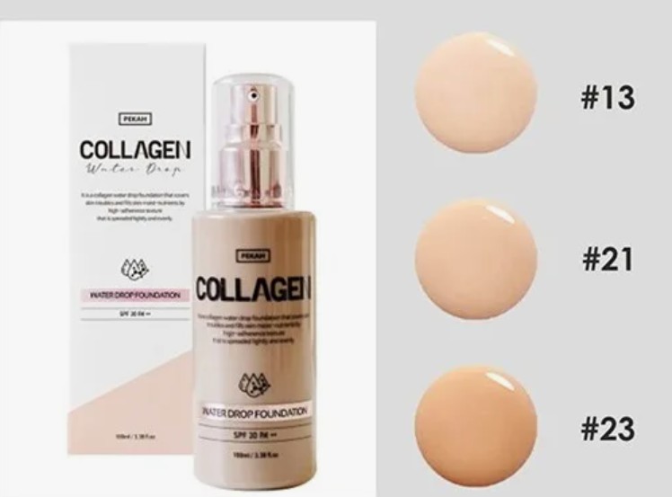 604рPEKAH Collagen Water Drop FoundationУвлажняющая тональная основа с коллагеном SPF20 100мл