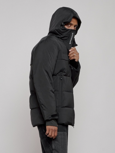 Куртка мужская зимняя горнолыжная черного цвета 2356Ch