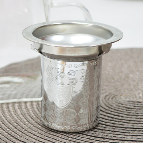 Чайник заварочный 0,35л стеклянный с металлическим ситом МС304 арт.AST-006-H-401