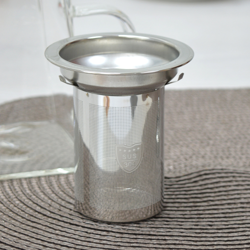 Чайник заварочный 0,55л стеклянный с металлическим ситом МС304 арт.AST-006-H-502