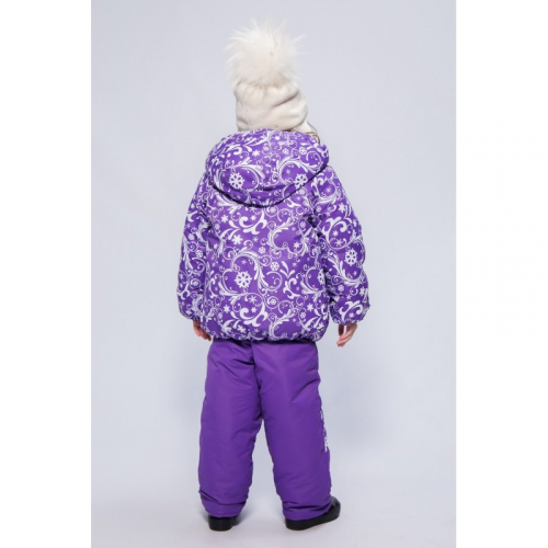 Детский Зимний Костюм Нью Микс расцветка Фиолет Узоры