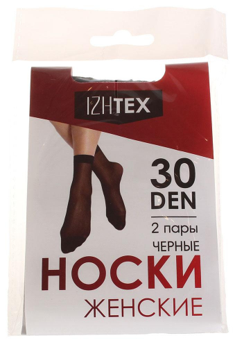 Носки капроновые ИжТекс 1-30Ч_черный