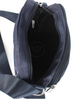 Сумка женская текстиль BoBo-6805, 2отд, плечевой ремень, темный синий 258129