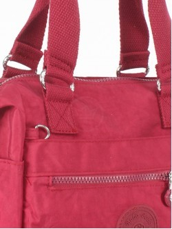 Сумка женская текстиль BoBo-3801, 1отдел, плечевой ремень, бордовый 255927