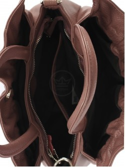 Сумка женская натуральная кожа GU 163-8506, 3отд, плеч/ремень, розовый 250872