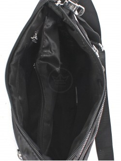 Сумка женская текстиль BoBo-7602, 1отд, плечевой ремень, черный 246580