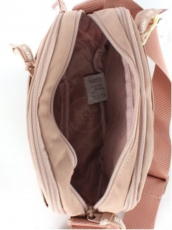 Сумка женская текстиль BoBo-9923-9, 3отд, плечевой ремень, розовый 255960