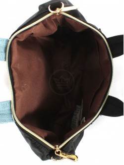 Сумка женская текстиль ZPT-MC 8-6566, 1отд, 1внеш карм, плечевой ремень, черный 252204
