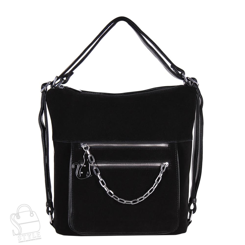 Рюкзак женский 3352AA black Polina&Eiterou/50