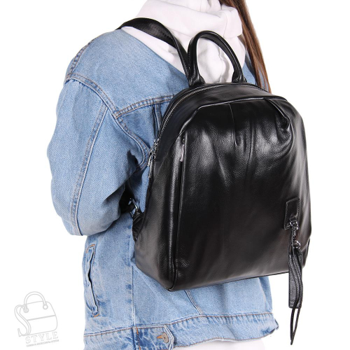 Рюкзак женский кожаный 5519S black S-Style