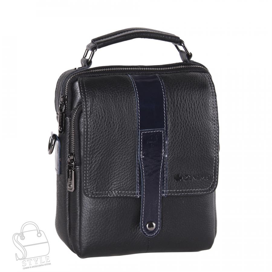 Сумка мужская кожаная 67716 black Zinimxs в Новосибирске