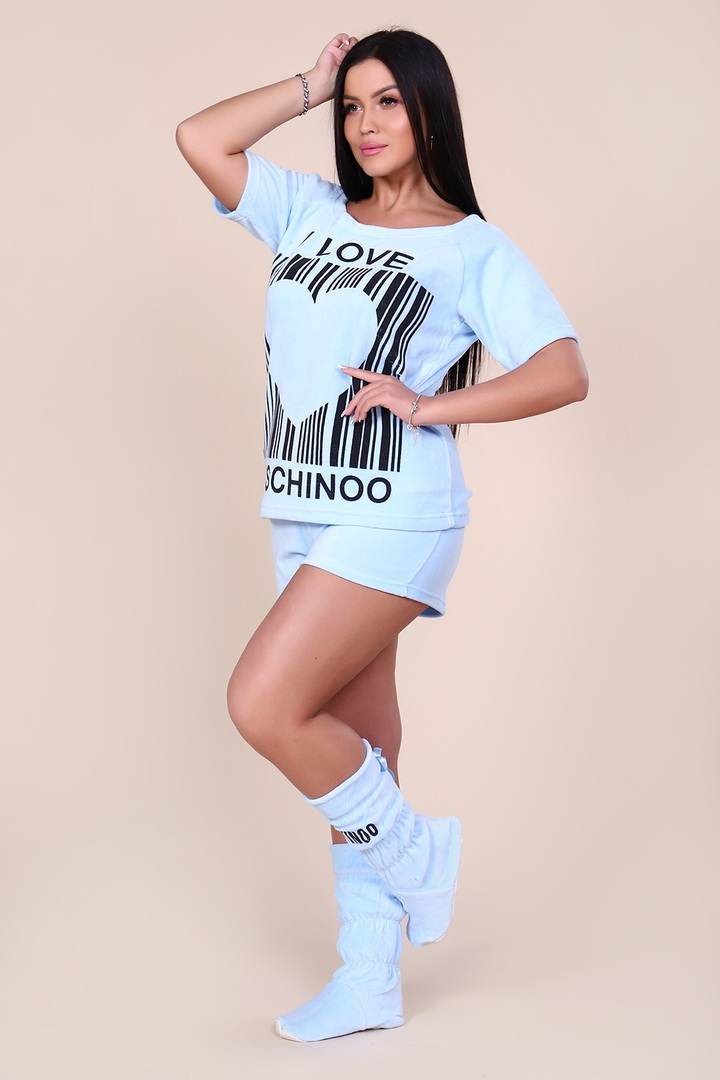 Костюм с сапожками - MOSCHINOO - 217 - голубой