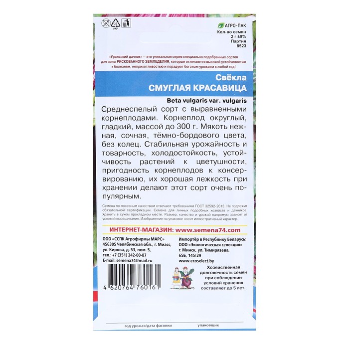 Семена Свекла