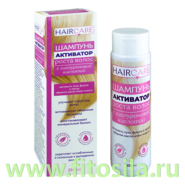 Активатор роста волос с гиалуроновой кислотой шампунь, 250 мл,