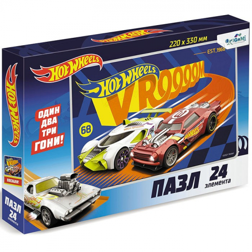 Пазл 24 Hot Wheels.Финишный рывок 06854 в Нижнем Новгороде