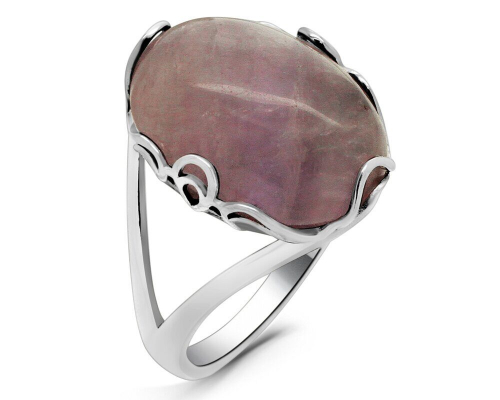 Кольцо из серебра аметист, МЦВ218