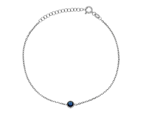 Браслет из серебра куб.циркон., ТФБ-108