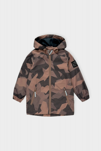 Куртка ВК 30117/н/1 УЗГ серо-коричневый, геометрический камуфляж