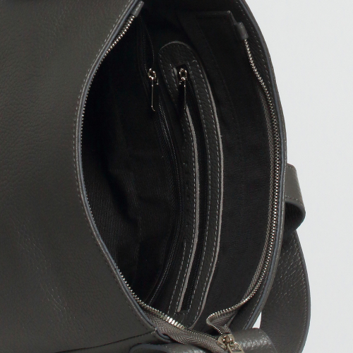 Сумка: Женская кожаная сумка Richet 3190LN 341 Серый
