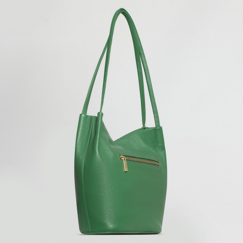 Сумка: Женская кожаная сумка Richet 3162LG 268 Зеленый