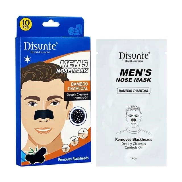 DISUNIE Маска - Пластырь для Носа BAMBOO CHARCOAL MEN'S от Чёрных точек для Мужчин БАМБУКОВЫЙ УГОЛЬ (DE-8114) К10