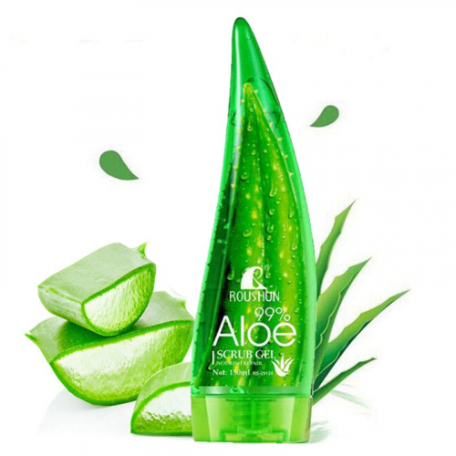 ROUSHUN  Гель - Пилинг для лица ALOE 99% Восстанавливающий с АЛОЭ  150мл  (листок)  (RS-29126)