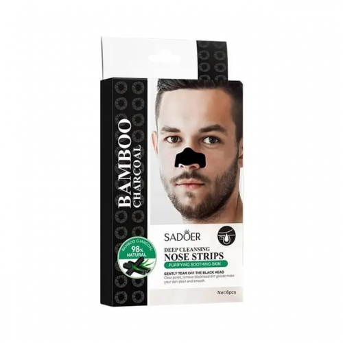 SADOER  Маска - Пластырь для Носа BAMBOO CHARCOAL Man's От Черных точек Для МУЖЧИН  (SD57195)  К6