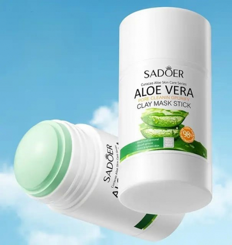 SADOER  Маска - Стик для лица ALOE VERA Глиняная Очищающая  40г  (SD-30960)