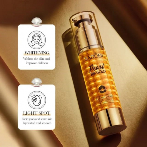 SADOER  Сыворотка для лица 24K GOLD PEARL Укрепляющая ЖЕМЧУГ и ЗОЛОТО 24К  (шарики)  60г  (SD-58031)