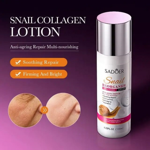 SADOER  Эмульсия для лица SNAIL Reorganize УЛИТКА и КОЛЛАГЕН  120мл  (SD-51179)