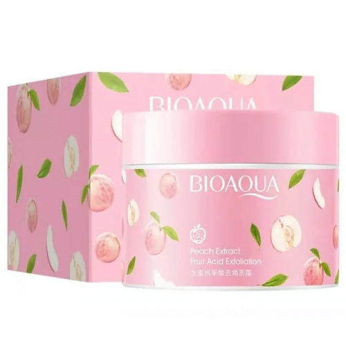 BIOAQUA  Пилинг - Скатка для лица PEACH & FRUIT ACID Фруктовые Кислоты и ПЕРСИК  140г  (BQY-72646)